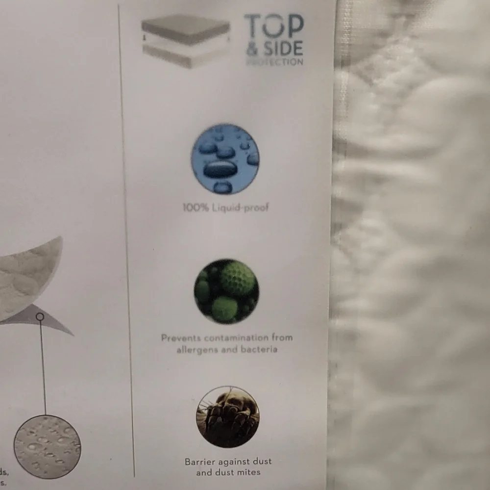 Sleep Tite Brand New Five 5ided IceTech Waterproof Mattress Protector Twin Size